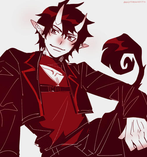 Rin AU for PinkExorcist